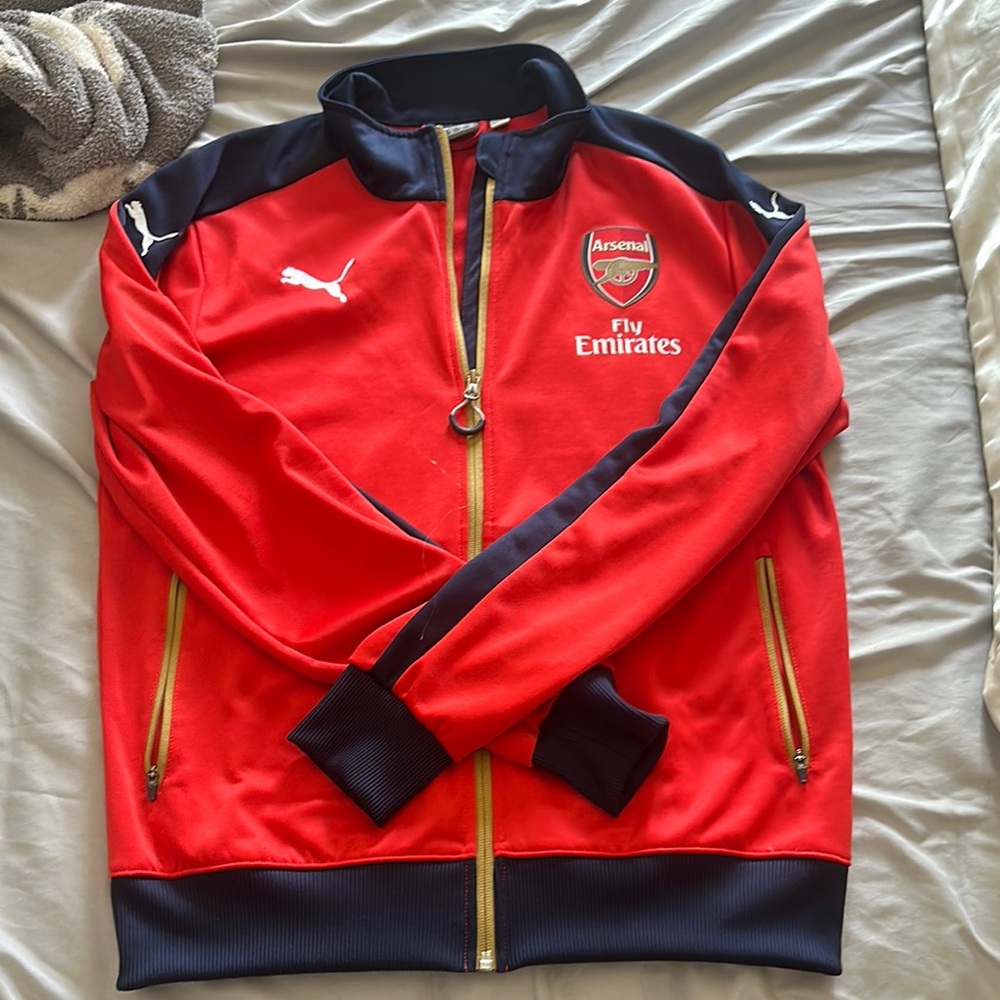 Puma Arsenal Red and Black Jacket